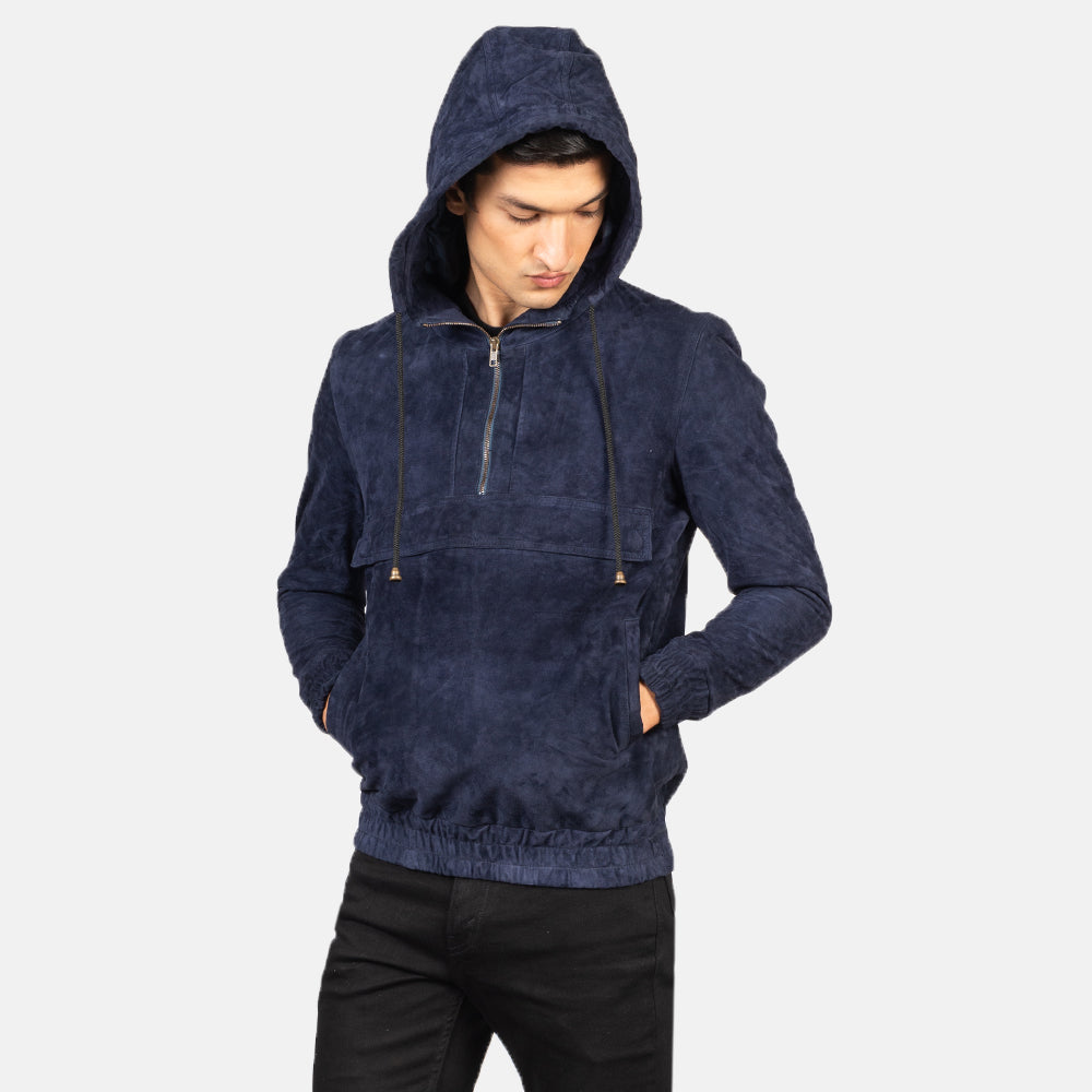 Kenton Hooded Chaqueta de Cuero para Hombre – Vista alternativa del producto 6