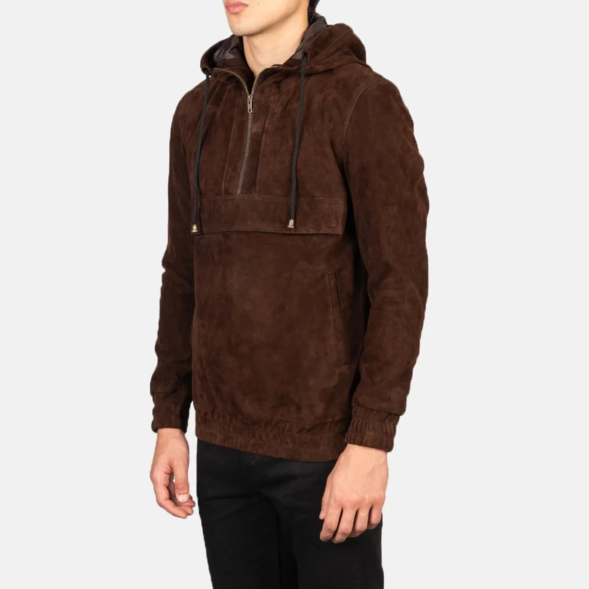 Kenton Hooded Chaqueta de Cuero para Hombre – Vista alternativa del producto 2