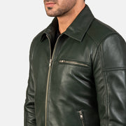 Lavendard Chaqueta Biker de Cuero para Hombre – Vista alternativa del producto 5