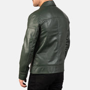 Lavendard Chaqueta Biker de Cuero para Hombre – Vista alternativa del producto 6