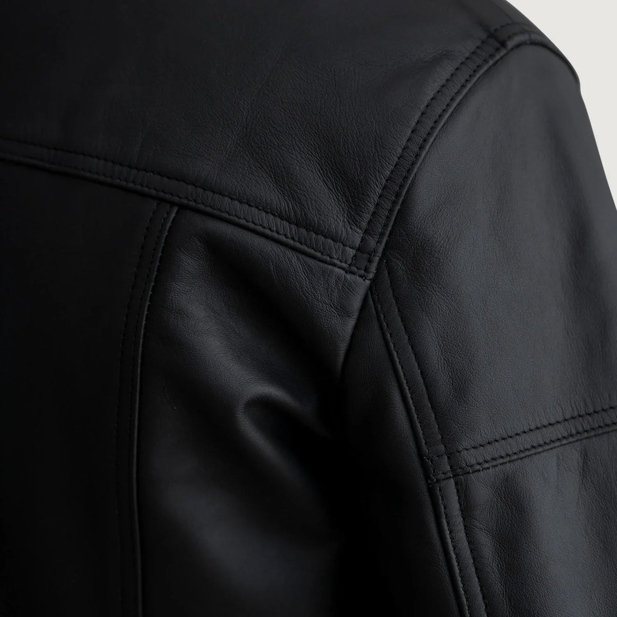 Lavendard Chaqueta Biker de Cuero para Hombre – Vista alternativa del producto 5
