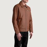 Lavendard Chaqueta Biker de Cuero para Hombre – Vista alternativa del producto 2