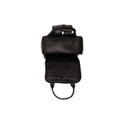 Solid Antique Brass Hardware &amp; Heavy-Duty Dual Zipper Detail on Bellary Full-Grain Leather Backpack para Mujer