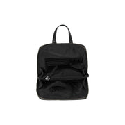 Solid Antique Brass Hardware & Heavy-Duty Dual Zipper Detail on Linford Full-Grain Leather Backpack