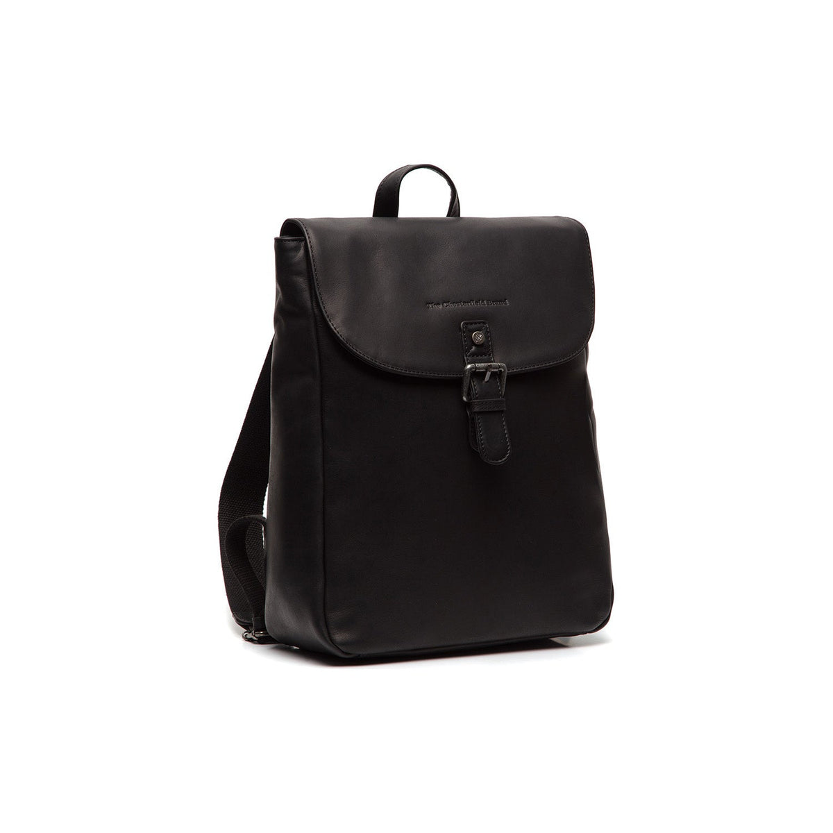 Vermont Full-Grain Leather Backpack para Mujer in Classic 100% Full-Grain Leather - Full Exterior Front Profile View | Comprar online