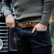 Aayden Full-Grain Cinturón de Cuero para Hombre – Vista alternativa del producto 3