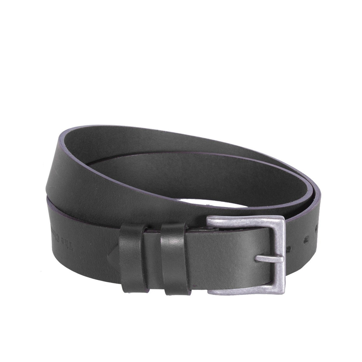 Brandon Full-Grain Cinturón de Cuero para Hombre in Classic 100% Full-Grain Leather - Full Exterior Front Profile View | Comprar online