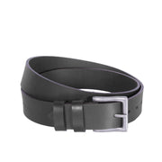 Brandon Full-Grain Cinturón de Cuero para Hombre in Classic 100% Full-Grain Leather - Full Exterior Front Profile View | Comprar online