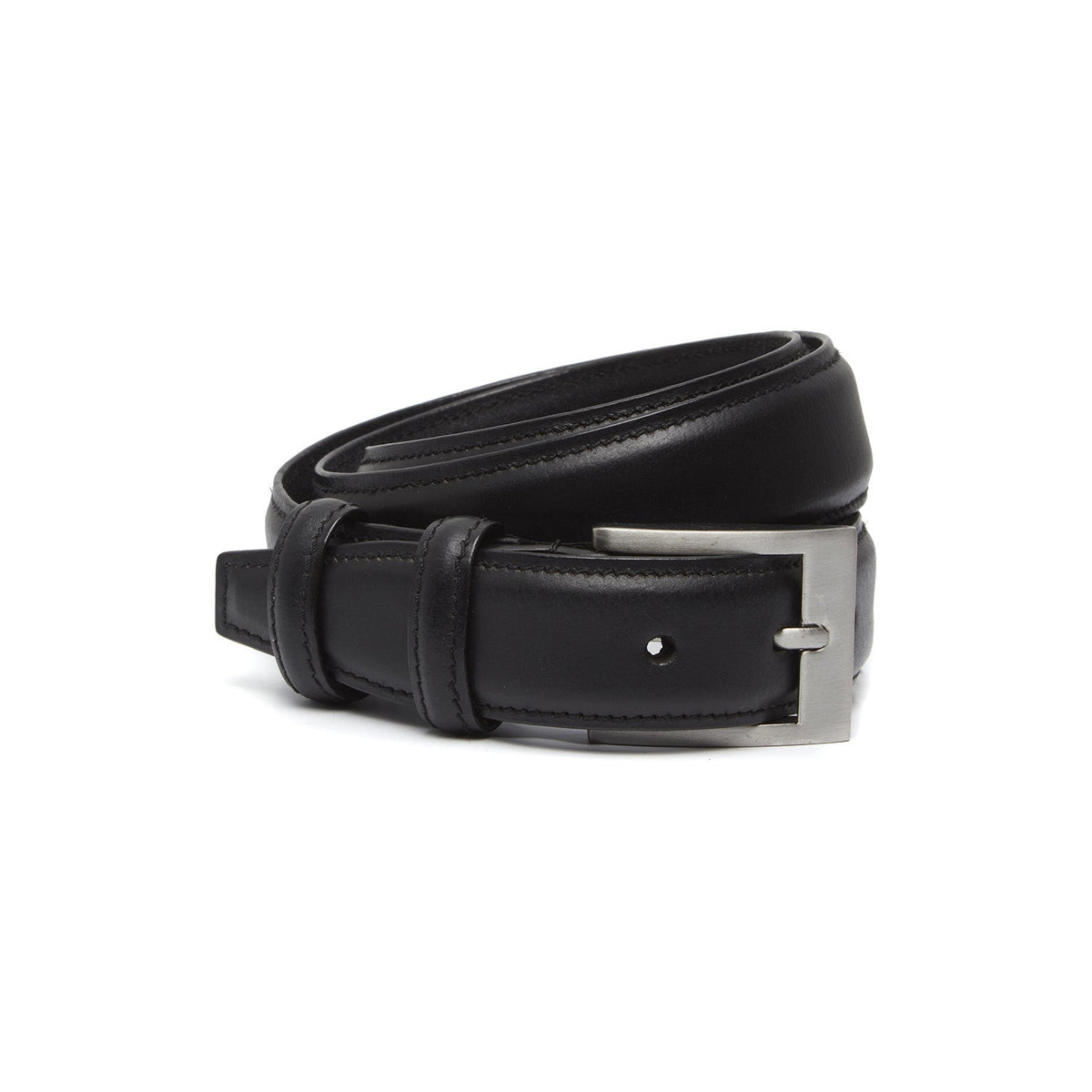 Elliot Full-Grain Cinturón de Cuero para Hombre in Classic 100% Full-Grain Leather - Full Exterior Front Profile View | Comprar online