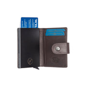 Barrea Full-Grain Leather Card Holder para Mujer – Vista alternativa del producto 3