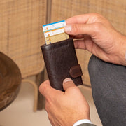 Mannheim Full-Grain Leather Card Holder para Mujer – Vista alternativa del producto 2