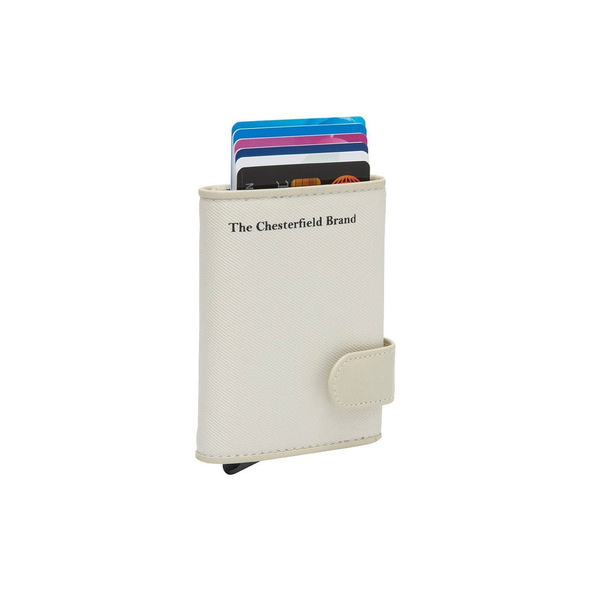 Sabana Full-Grain Leather Card Holder para Mujer in Classic 100% Full-Grain Leather - Full Exterior Front Profile View | Comprar online