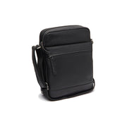 Anzora Full-Grain Leather Crossbody Bag para Hombre in Classic 100% Full-Grain Leather - Full Exterior Front Profile View | Comprar online