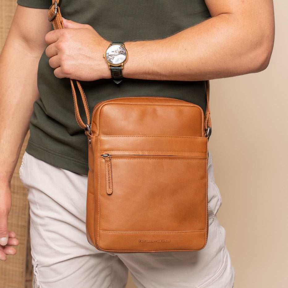 Anzora Full-Grain Leather Crossbody Bag para Hombre – Vista alternativa del producto 2