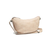 
Clarita Bandolera de cuero flor en clásico 100% cuero flor integral - Full Exterior Vista frontal y silueta entallada | Comprar online