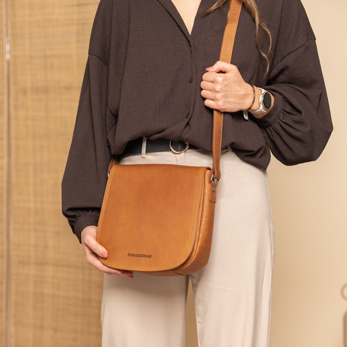 Everglades Full-Grain Leather Crossbody Bag para Mujer – Vista alternativa del producto 3