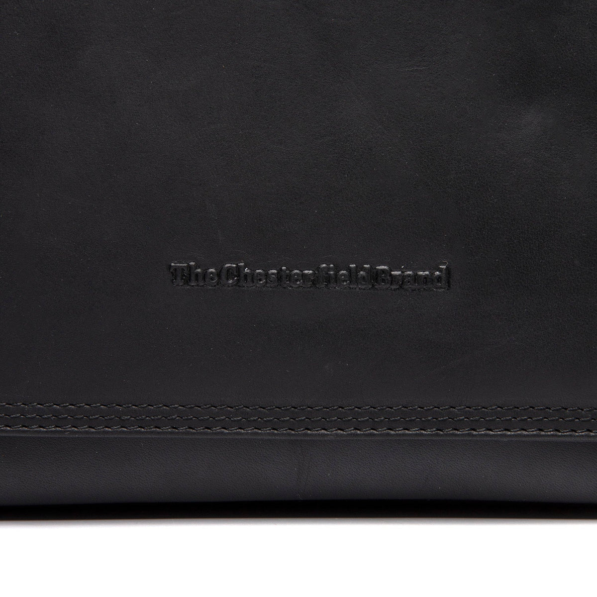 
Classic 100% Full-Grain leather Bag - Perspectiva trasera con correas de cuero reforzadas