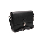 Lunor Cuero flor integral Bolso cruzado in Classic 100% Full-Grain Leather - Full Exterior Front Profile View | Comprar online