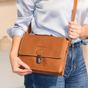 Lunor Cuero flor integral Bolso cruzado – Vista alternativa del producto 2