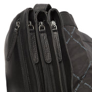Millie Full-Grain Leather Crossbody Bag para Mujer - Structured Side Profile Showing Gusset Depth &amp; Expansion Capacity