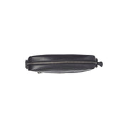 
Solid Antique Brass Hardware & Heavy-Duty Dual Zipper Detail on Westmere Bandolera de cuero flor