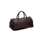 Styled Fit Perspective of Leather Garment Bag Finlay para Mujer on Model - Natural Daylight Drape