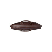 Detalle de cerca of Classic Collar &amp; Heavy-Duty Zipper Hardware on Leather Garment Bag Josh para Mujer
