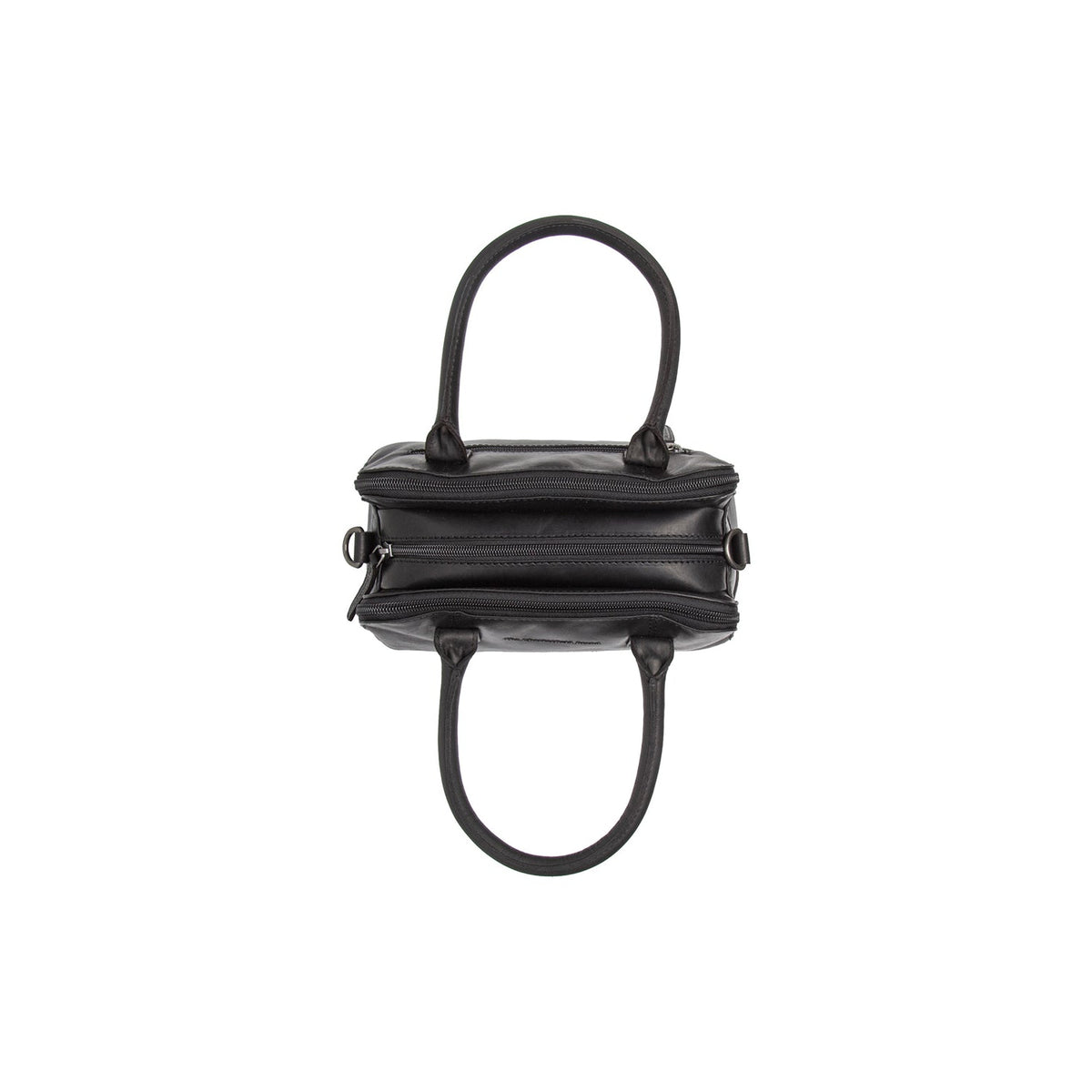 Ezra Full-Grain Leather Handbag para Mujer - Vista de perfil lateral con corte ergonómico de manga