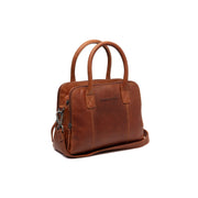 Tailored Rib Cuffs &amp; Hem Craftsmanship Construction Detail on Ezra Full-Grain Leather Handbag para Mujer