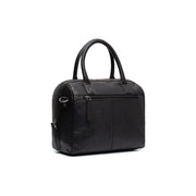 Styled Fit Perspective of Langton Full-Grain Leather Handbag para Mujer on Model - Natural Daylight Drape