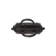 Marsala Full-Grain Leather Handbag para Mujer - Vista de perfil lateral con corte ergonómico de manga