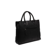 Tailored Rib Cuffs &amp; Hem Craftsmanship Construction Detail on Passau Full-Grain Leather Handbag para Mujer