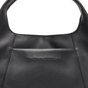 Detalle de cerca of Classic Collar &amp; Heavy-Duty Zipper Hardware on Salina Full-Grain Leather Handbag para Mujer