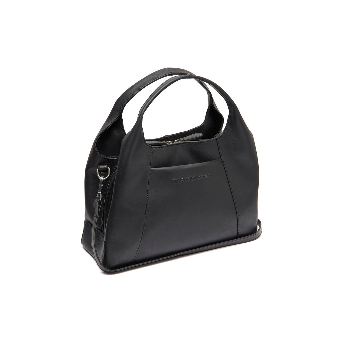 Salina Full-Grain Leather Handbag para Mujer in Classic 100% Full-Grain Leather - Vista frontal y silueta a medida | Comprar online