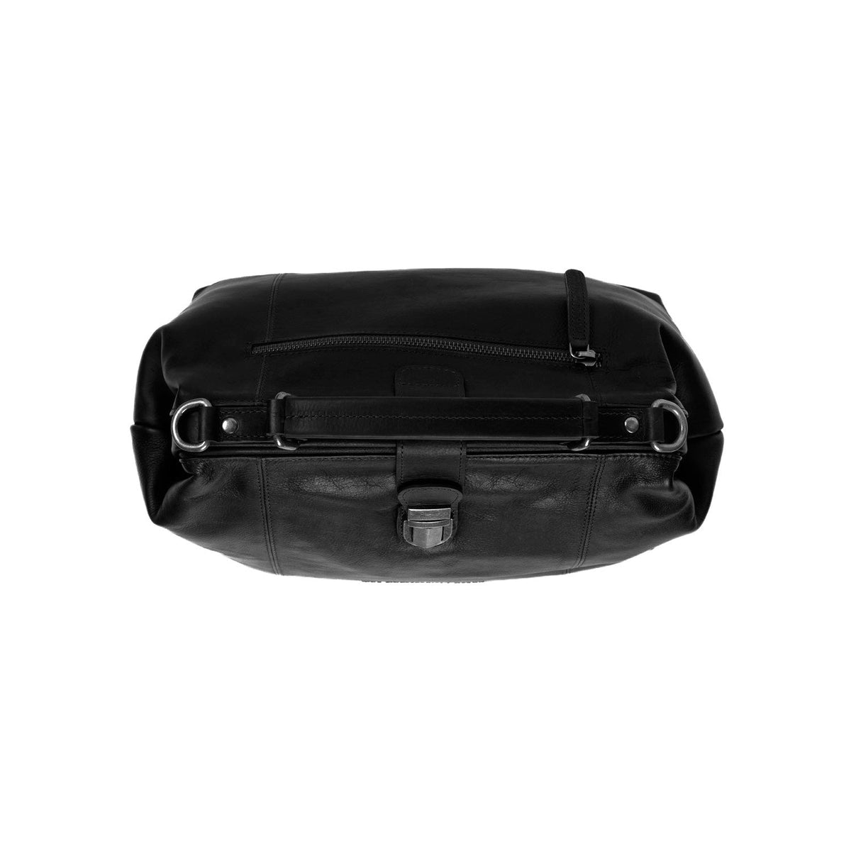 Shaun Cuero flor integral Handbag - Vista de perfil mostrando el corte ergonómico de manga