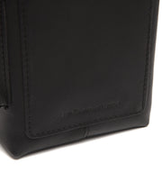 
Taiwan Cuero Flor Integral Waiter Billetera Holster - Perfil lateral estructurado con profundidad de fuelle