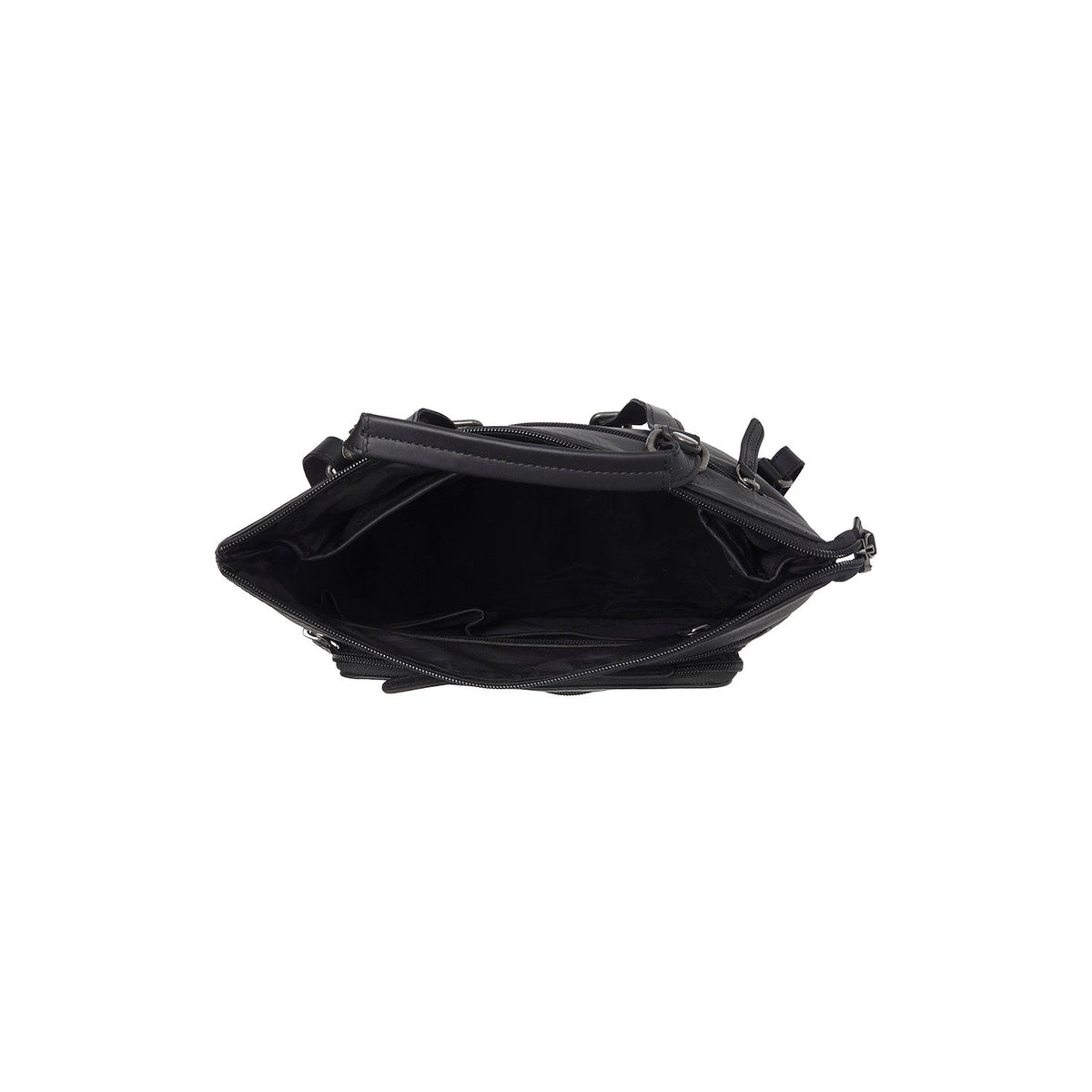 Vista interior Showing Dedicated Padded Laptop Sleeve &amp; Multi-Compartment Organization