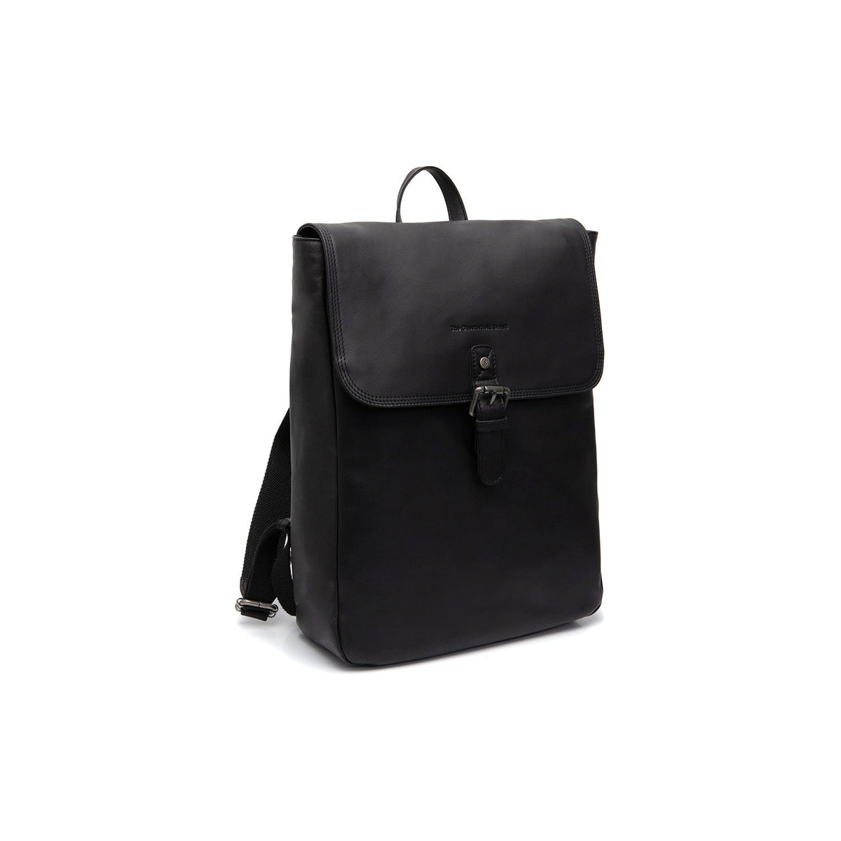 Farrow Full-Grain Leather Laptop Backpack en clásico 100% cuero flor integral - Full Exterior Vista frontal y silueta entallada | Comprar online
