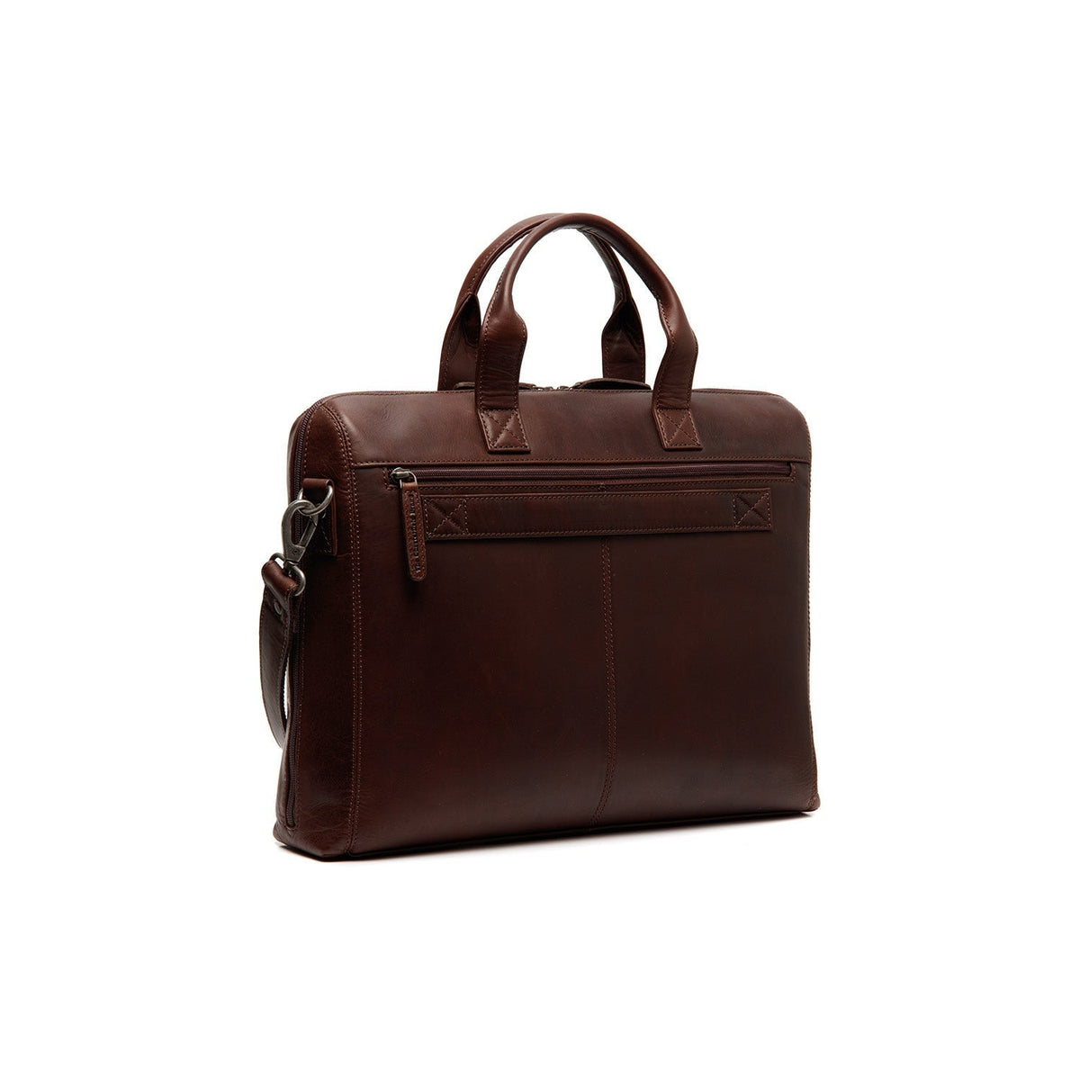 Brown Leather Laptop Bag Levanto, detail view 5