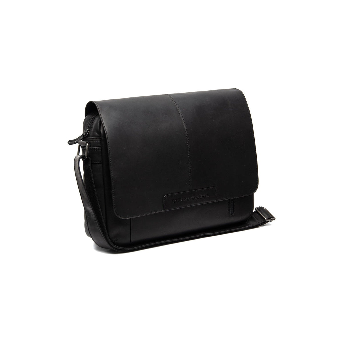 Richard Full-Grain Leather Laptop Bag para Hombre in Classic 100% Full-Grain Leather - Full Exterior Front Profile View | Comprar online