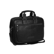 Seth Full-Grain Leather Laptop Bag para Hombre in Classic 100% Full-Grain Leather - Full Exterior Front Profile View | Comprar online