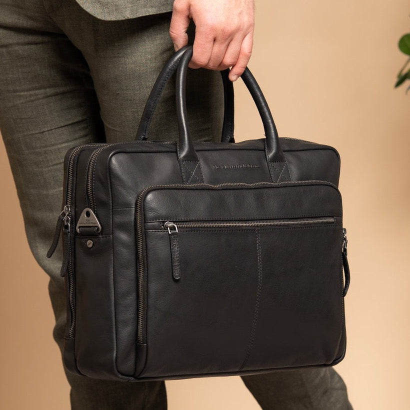 Tacama Full-Grain Leather Laptop Bag para Mujer