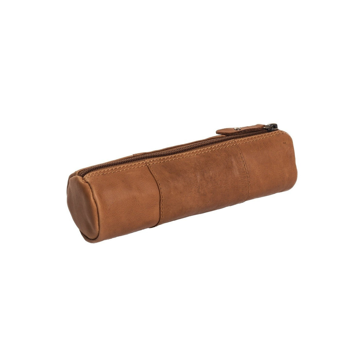Cognac Leather Pencil Case Lea para Mujer, detail view 5