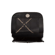 Detalle de cerca of Classic Collar &amp; Heavy-Duty Zipper Hardware on Nebra Full-Grain Leather Phone Bag para Mujer