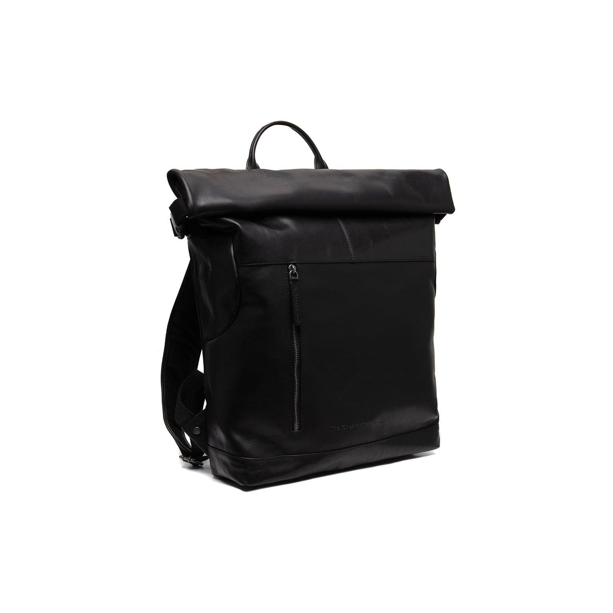 Liverpool Full-Grain Leather Roll-top Backpack para Mujer in Classic 100% Full-Grain Leather - Full Exterior Front Profile View | Comprar online