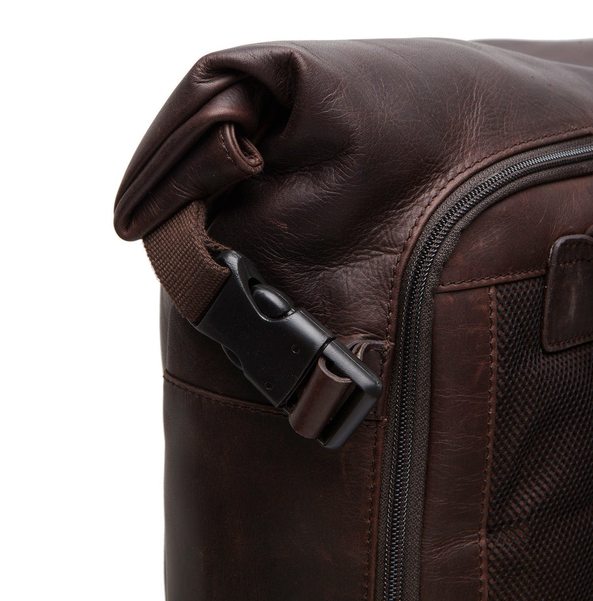 Liverpool Full-Grain Leather Roll-top Backpack para Mujer – Vista alternativa del producto 3