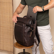 Remo Full-Grain Leather Roll-top Backpack para Mujer – Vista alternativa del producto 3