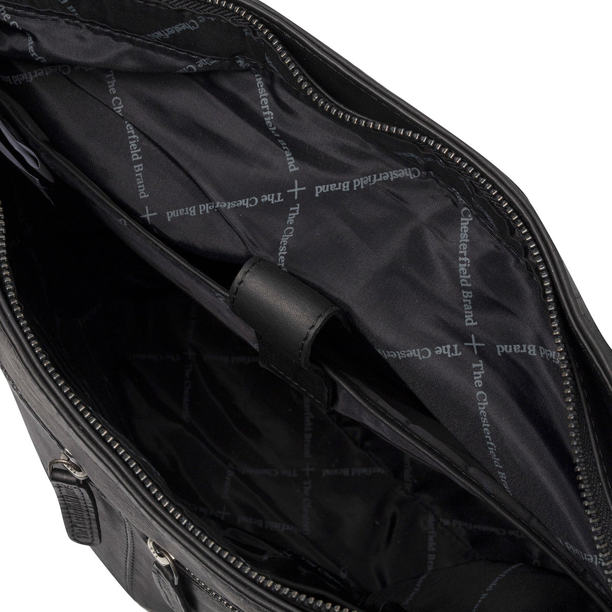 Rome Full-Grain Leather Shopper para Mujer - Structured Side Profile Showing Gusset Depth &amp; Expansion Capacity