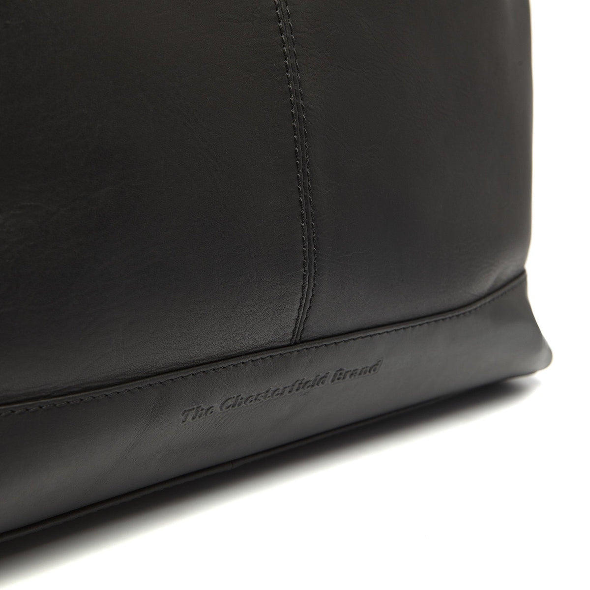 Amelia Full-Grain Leather Shoulder Bag para Mujer - Structured Side Profile Showing Gusset Depth &amp; Expansion Capacity