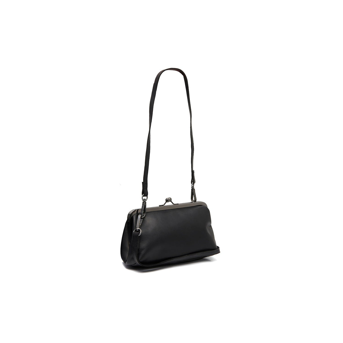 Andrade Full-Grain Leather Shoulder Bag para Mujer in Classic 100% Full-Grain Leather - Full Exterior Front Profile View | Comprar online
